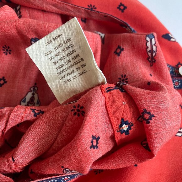 Spell Desert Wanderer Boho Playsuit Sunset Red Print Size 8 - Picture 10 of 10